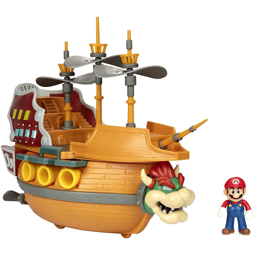 Imagen 6 de Playset Deluxe Aeronave Bowser Super Mario Nintendo