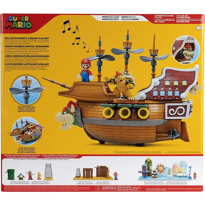 Imagen 2 de Playset Deluxe Aeronave Bowser Super Mario Nintendo