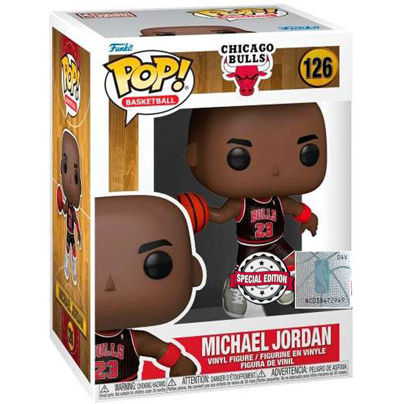 Imagen 1 de Figura Pop Nba Chicago Bulls Michael Jordan With Jordans Exclusive