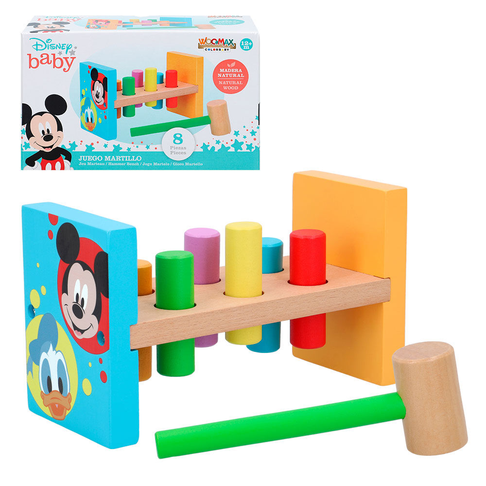 Imagen 1 - Juego Martillo Baby Disney Madera