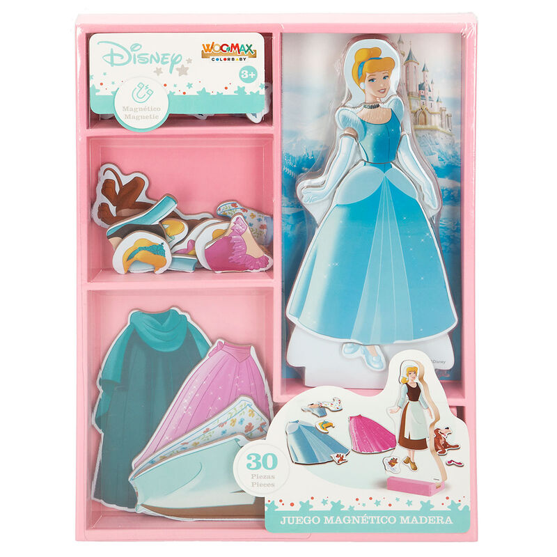 Imagen 1 - Juego Magnetico Madera Vestidos Cenicienta Disney