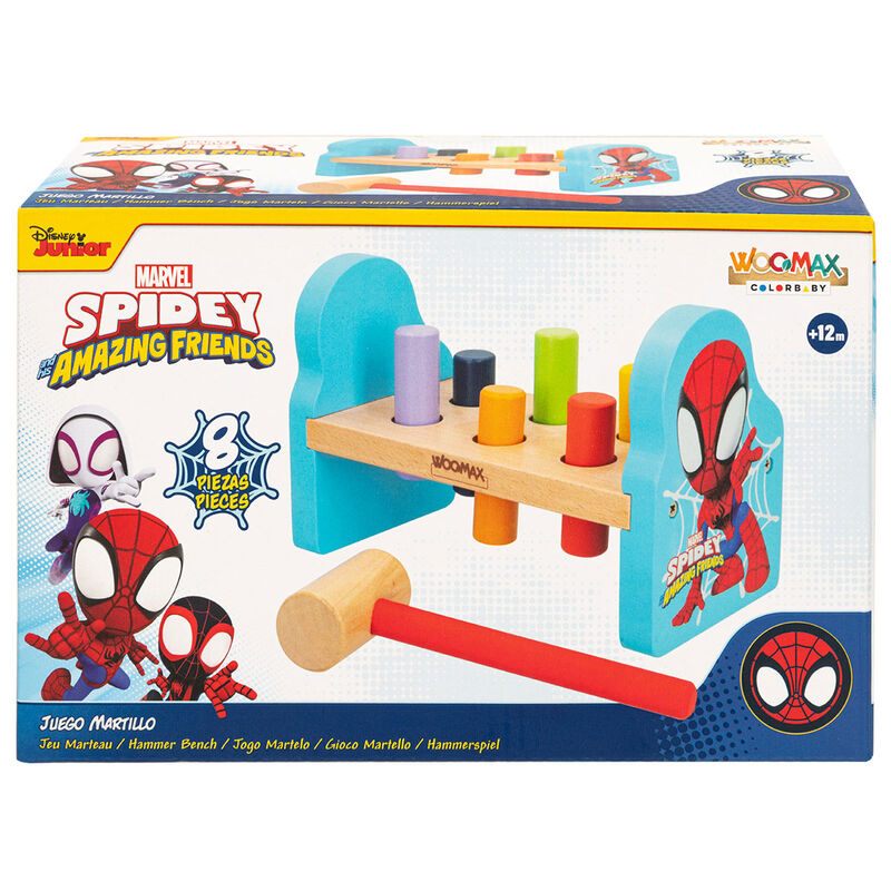 Imagen 1 de Juego Martillo Madera Spidey Marvel