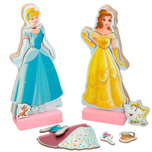 Imagen 2 - Juego Magnetico Madera Vestidos Princesas Disney