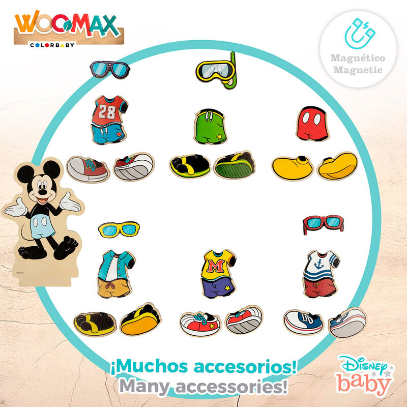 Imagen 3 - Juego Magnetico Madera Vestidos Minnie Disney