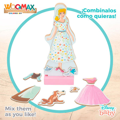 Imagen 5 - Juego Magnetico Madera Vestidos Cenicienta Disney