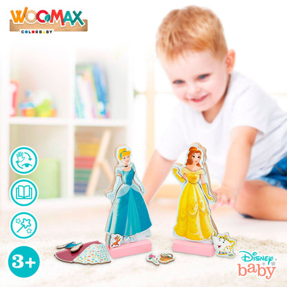 Imagen 5 - Juego Magnetico Madera Vestidos Princesas Disney
