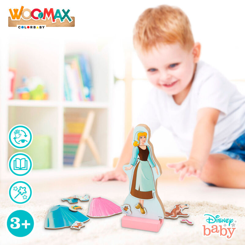 Imagen 6 - Juego Magnetico Madera Vestidos Cenicienta Disney