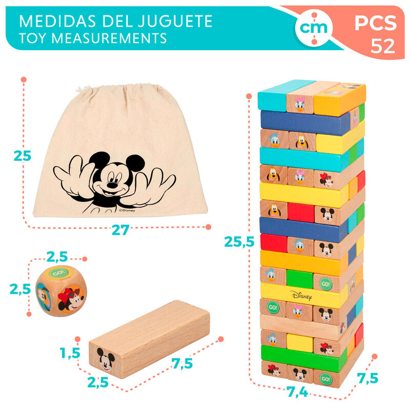 Imagen 6 - Juego Torre Bloques + Domino Madera Disney