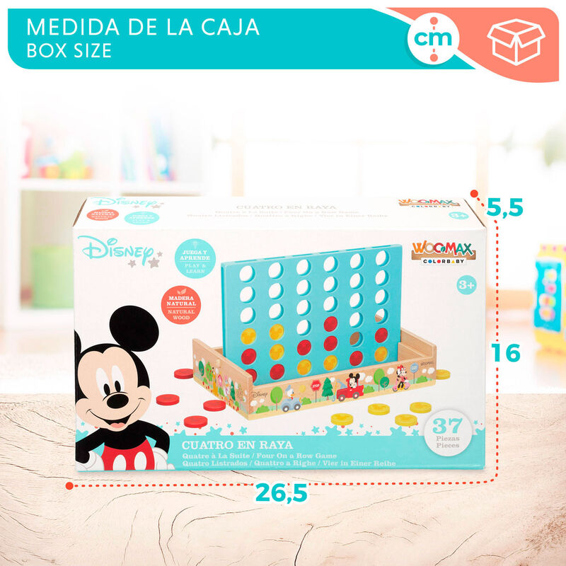 Imagen 7 - Juego Cuatro En Raya Madera Disney