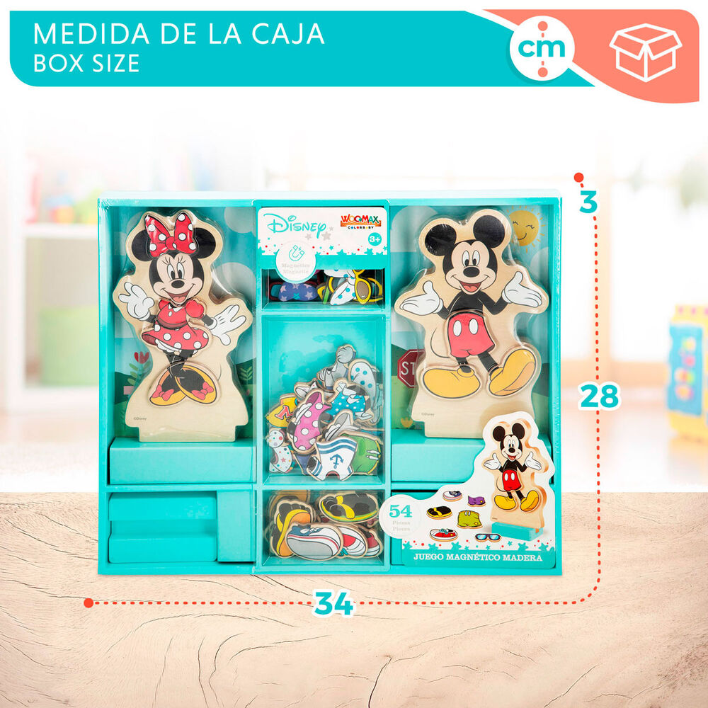 Imagen 8 - Juego Magnetico Madera Vestidos Minnie Disney