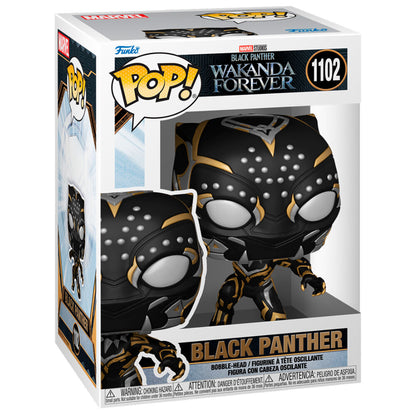 Imagen de Figura Pop Marvel Black Panther Wakanda Forever Black Panther parte de nuestra colección en Espadas y más, sitio oficial.