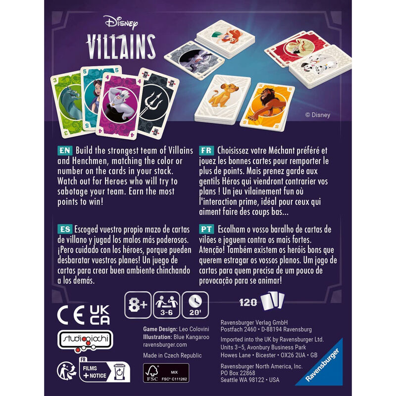 Imagen 2 de Juego De Cartas Villanos Disney