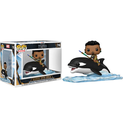 Imagen 2 de Figura Pop Marvel Black Panther Wakanda Forever Namor With Orca