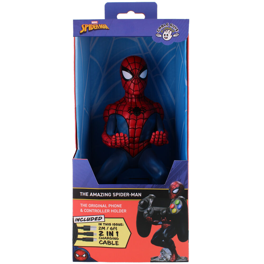 Imagen de Cable Guy Soporte Sujecion Figura Spiderman Marvel 21Cm parte de nuestra colección en Espadas y más, sitio oficial.
