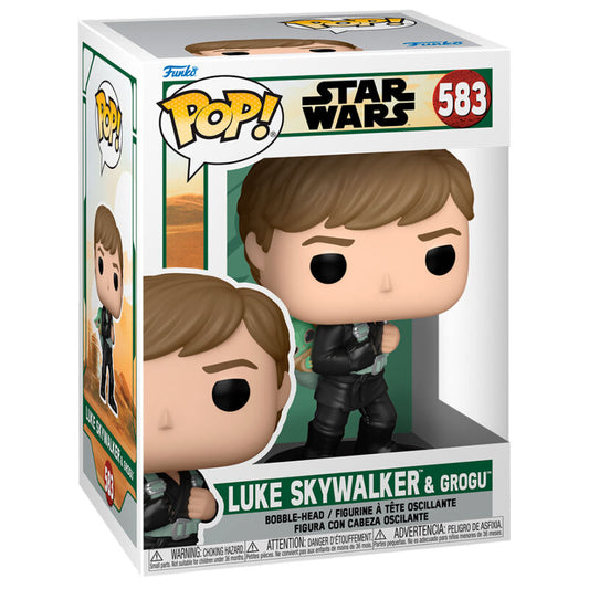 Imagen 1 de Figura Pop Star Wars El Libro De Boba Fett 2 Luke Skywalker & Grogu