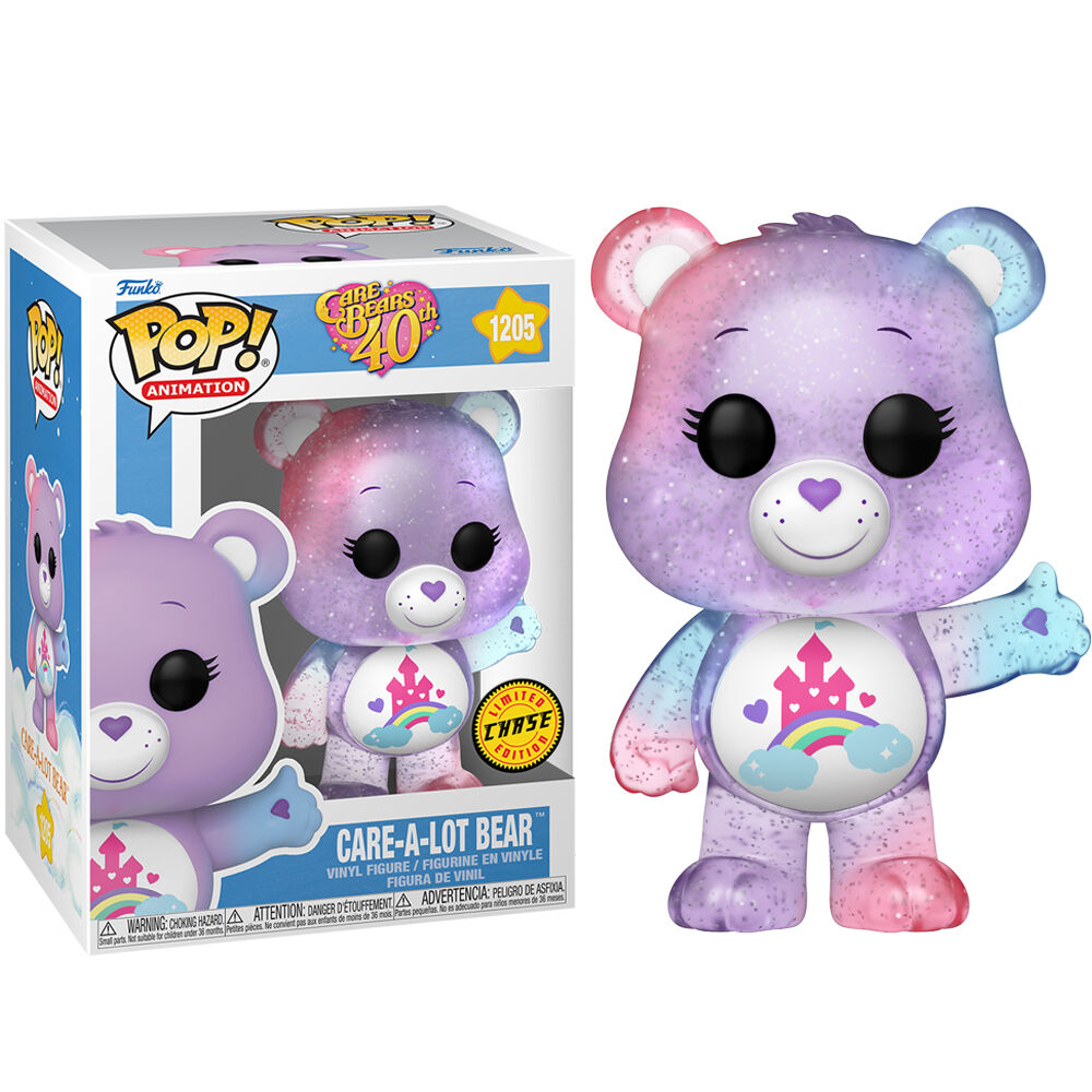 Imagen 4 de Pack 6 Figuras Pop Care Bears 40Th Anniversary Care A Lot Bear 5 + 1 Chase