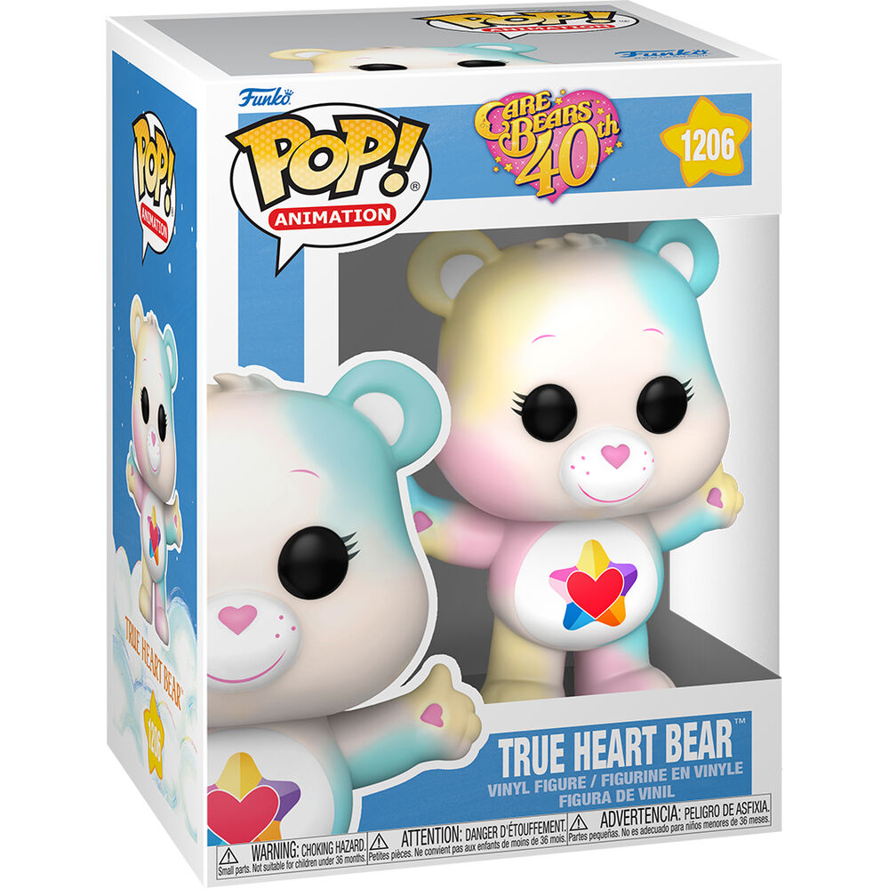 Imagen 2 de Pack 6 Figuras Pop Care Bears 40Th Anniversary True Heart Bear 5 + 1 Chase