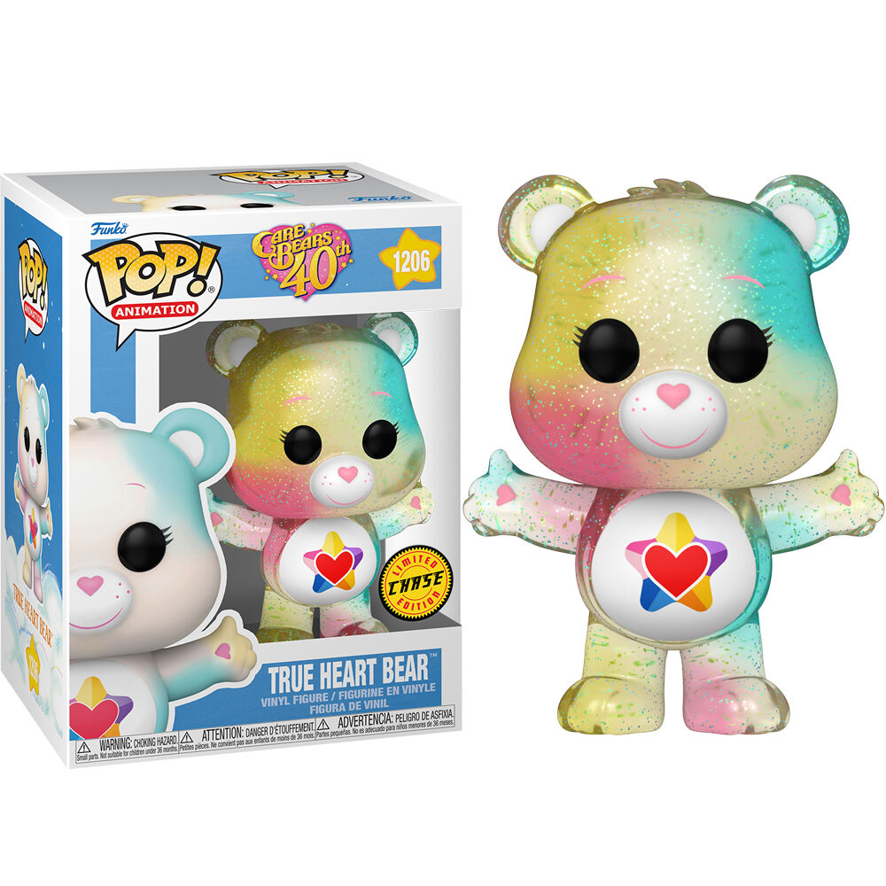 Imagen 4 de Pack 6 Figuras Pop Care Bears 40Th Anniversary True Heart Bear 5 + 1 Chase