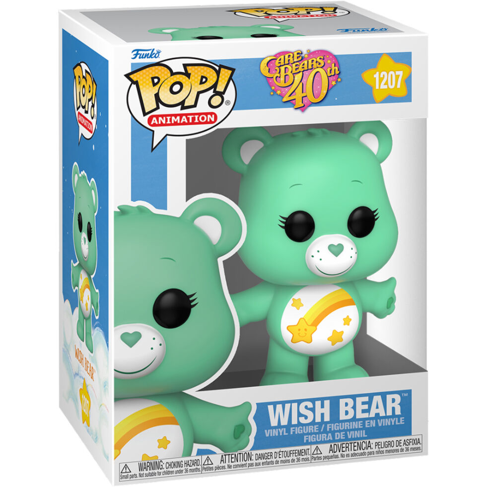 Imagen de Pack 6 Figuras Pop Care Bears 40Th Anniversary Wish Bear 5 + 1 Chase parte de nuestra colección en Espadas y más, sitio oficial.