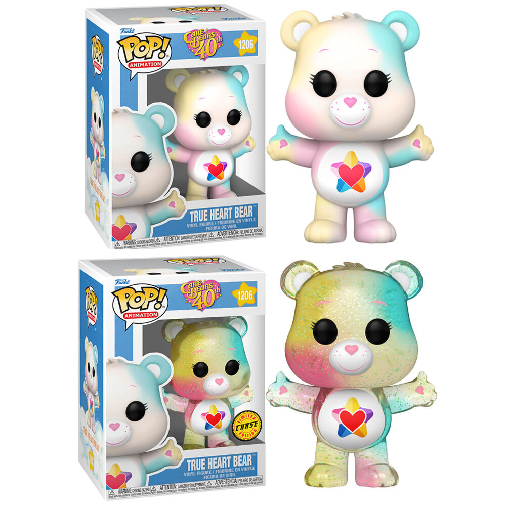 Imagen 1 de Pack 6 Figuras Pop Care Bears 40Th Anniversary True Heart Bear 5 + 1 Chase