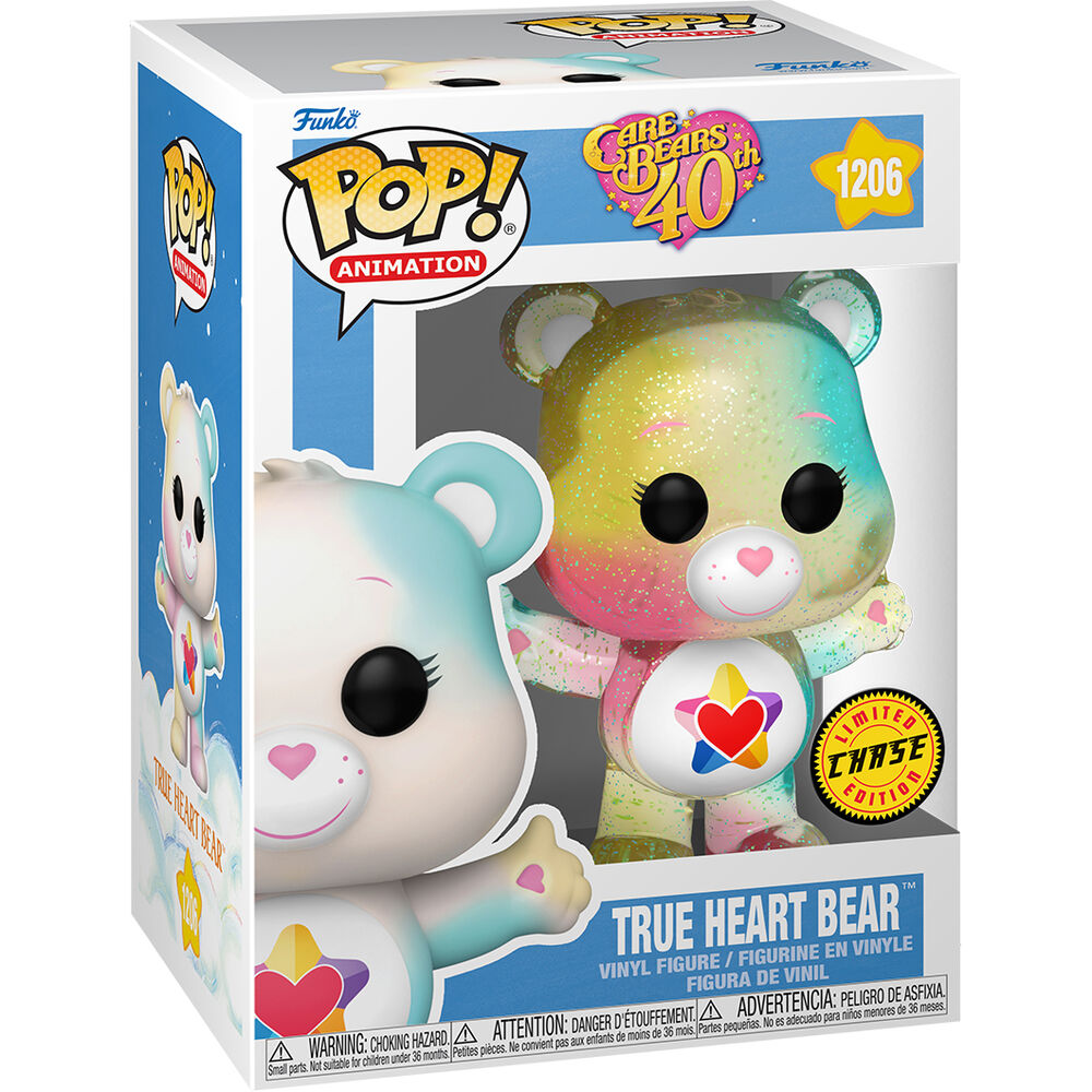 Imagen 3 de Pack 6 Figuras Pop Care Bears 40Th Anniversary True Heart Bear 5 + 1 Chase