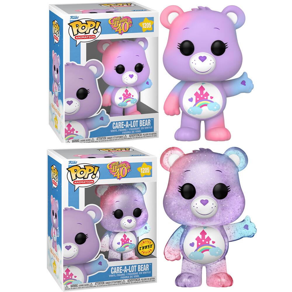 Imagen 1 de Pack 6 Figuras Pop Care Bears 40Th Anniversary Care A Lot Bear 5 + 1 Chase