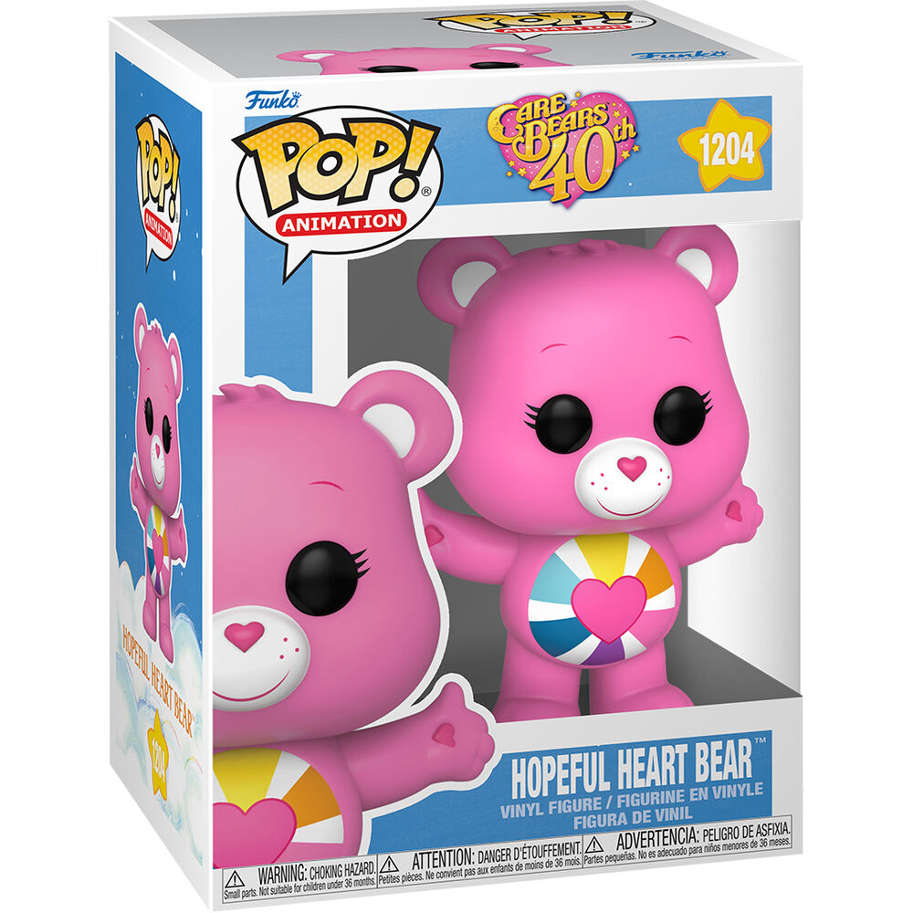 Imagen 3 de Pack 6 Figuras Pop Care Bears 40Th Anniversary Hopeful Heart Bear 5 + 1 Chase