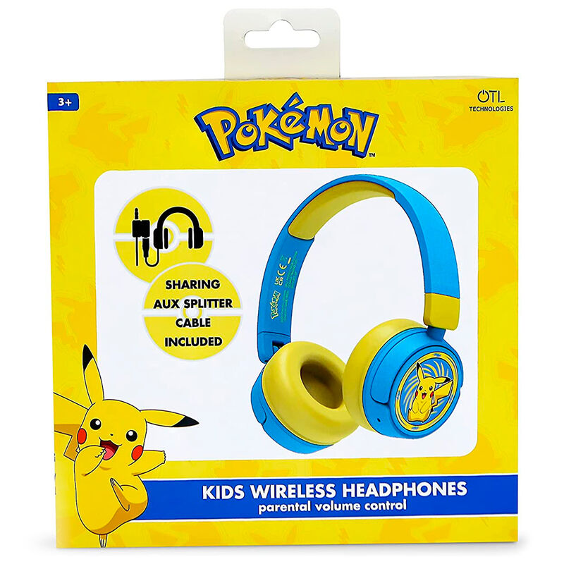 Imagen 4 de Auriculares Inalambricos Infantiles Pikachu Pokemon