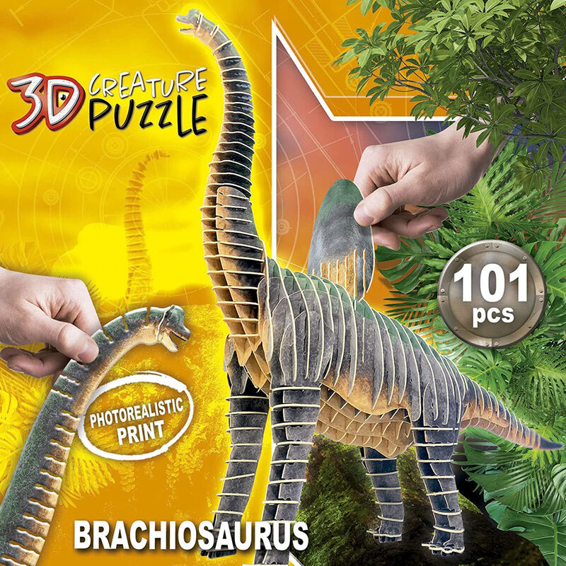 Imagen 2 de Puzzle 3D Brachiosaurus 101Pzs
