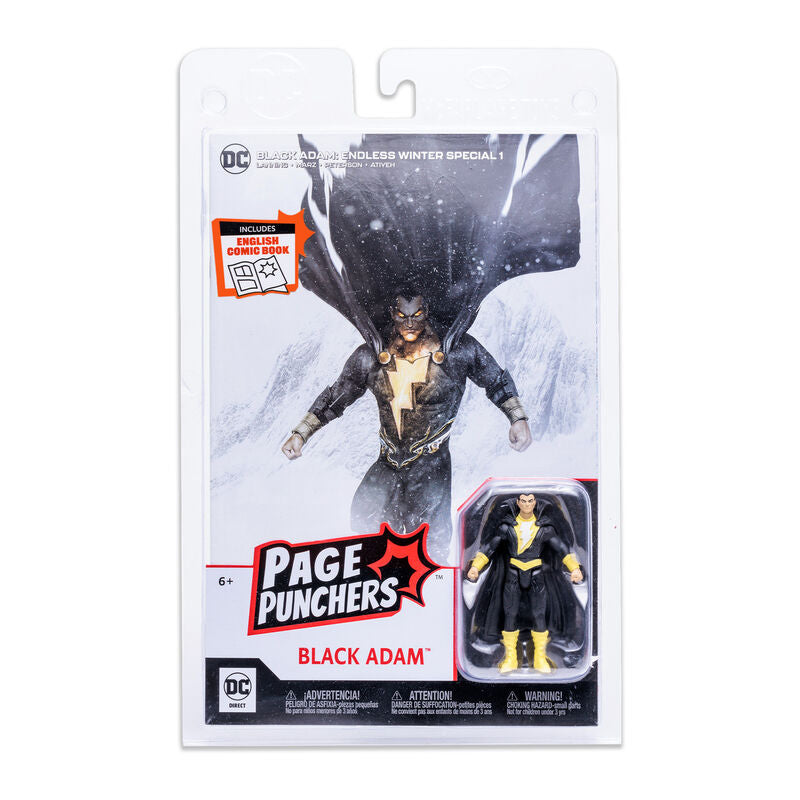 Imagen 1 de Figura Black Adam + Comic Endgless Dc Comics 7Cm