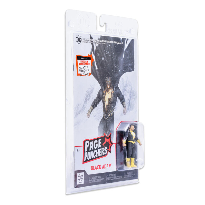 Imagen 2 de Figura Black Adam + Comic Endgless Dc Comics 7Cm