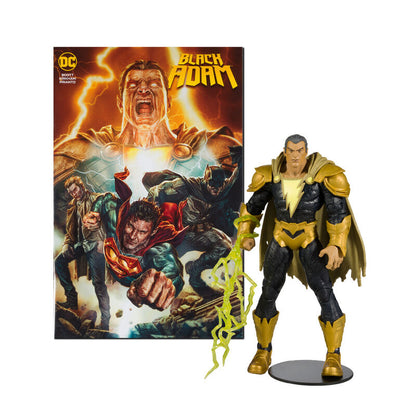 Imagen 3 de Figura Black Adam + Comic Black Adam Dc Comics 17Cm