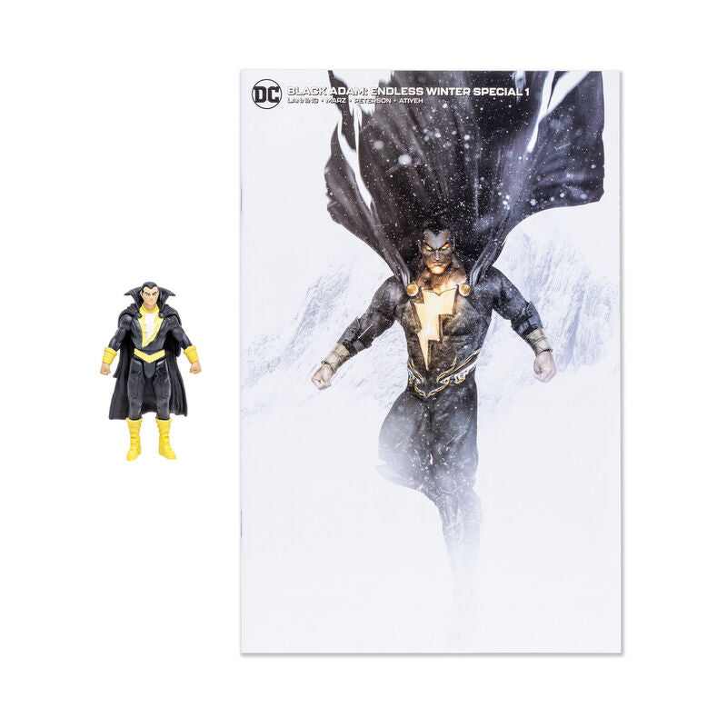 Imagen 4 de Figura Black Adam + Comic Endgless Dc Comics 7Cm