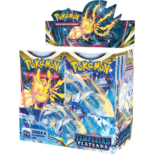 Imagen de Expositor 36 Sobres Cartas Coleccionables Tempestad Plateada Espada Y Escudo Pokemon Español parte de nuestra colección en Espadas y más, sitio oficial.