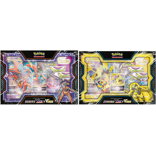 Imagen 1 de Pack 6 Blisters Juego Cartas Coleccionables Deoxys Vmax & Zeraora Vmax Pokemon Surtido Español