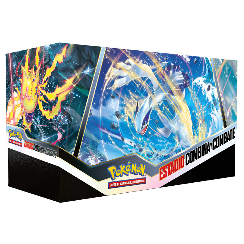 Imagen 1 - Estuche Juego Cartas Coleccionables Estadio Combina Y Combate Tempestad Plateada Pokemon Español