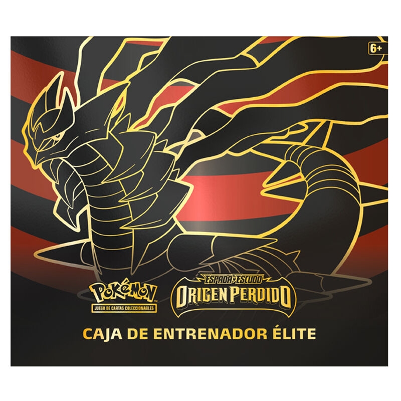Imagen 2 de Estuche Juego Cartas Coleccionables Entrenador Origen Perdido Elite Espada Y Escudo Pokemon Español