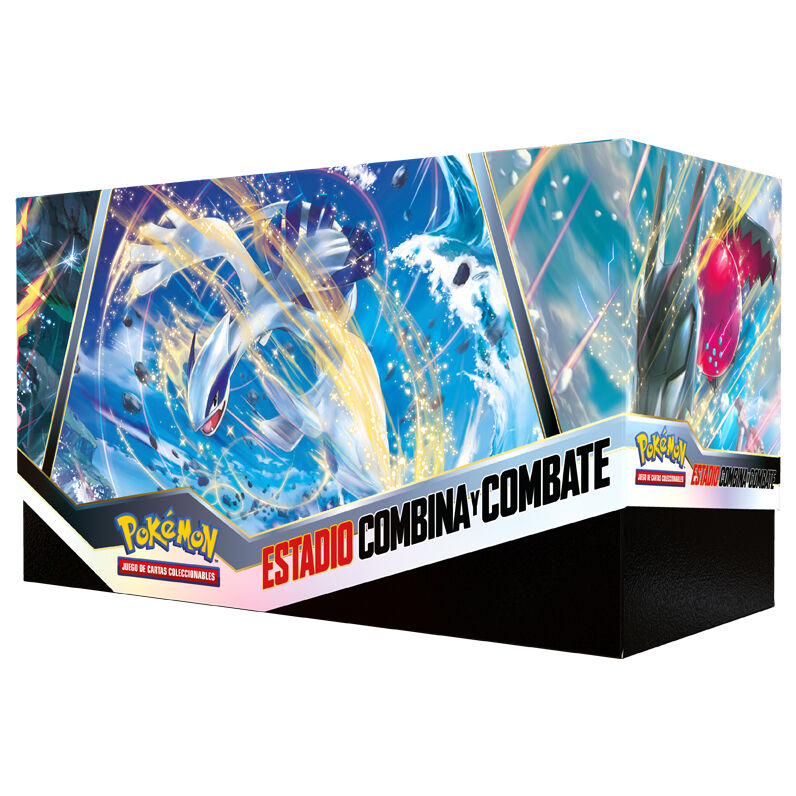 Imagen 3 de Estuche Juego Cartas Coleccionables Estadio Combina Y Combate Tempestad Plateada Pokemon Español