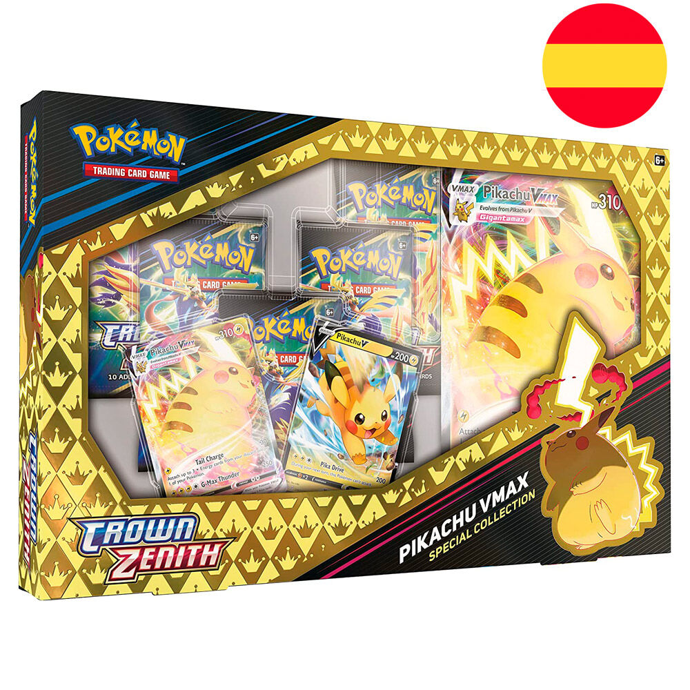 Imagen 1 - Blister Juego Cartas Coleccionables Crown Zenith Pikachu Vmax Pokemon