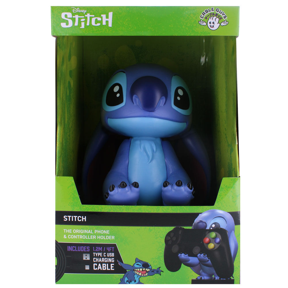 Imagen 5 de Cable Guy Soporte Sujecion Figura Stitch Disney 21Cm