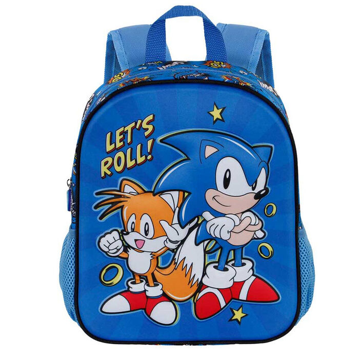 Imagen 1 de Mochila 3D Lets Roll Sonic The Hedgehog 31Cm