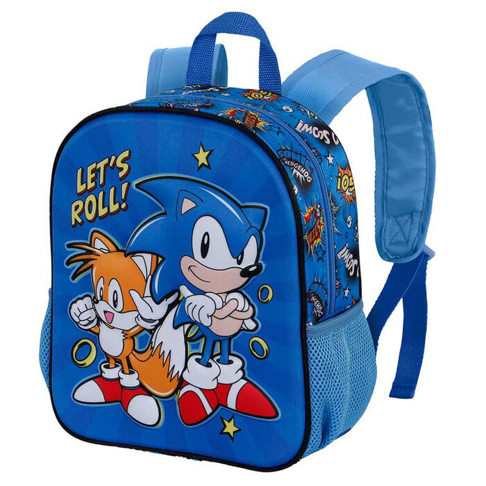 Imagen 3 de Mochila 3D Lets Roll Sonic The Hedgehog 31Cm