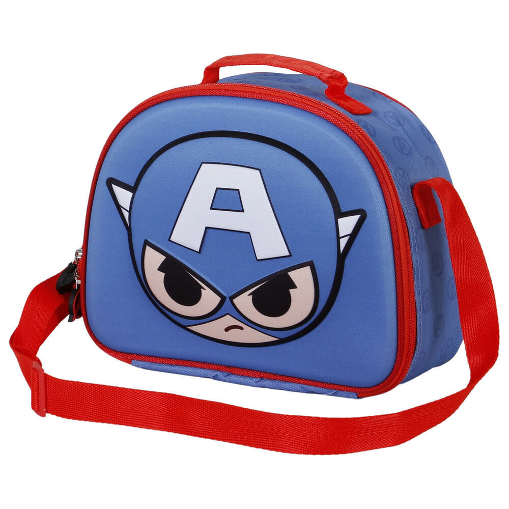 Imagen 4 de Bolsa Portameriendas 3D Bobblehead Capitan America Vengadores Avengers Marvel