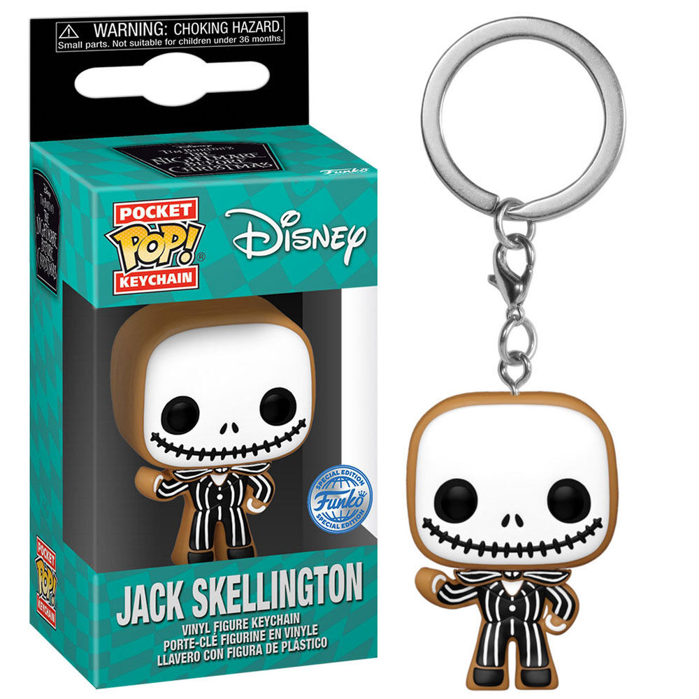 Imagen 3 de Llavero Pocket Pop Disney Pesadilla Antes De Navidad Jack Skellington Gingerbread Exclusive