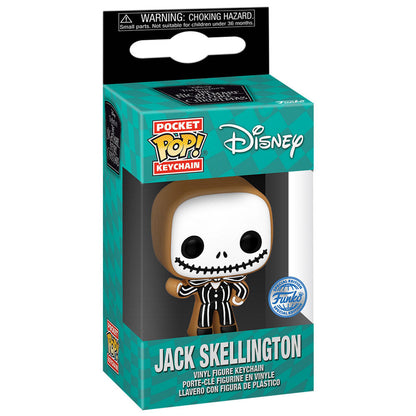 Imagen 1 de Llavero Pocket Pop Disney Pesadilla Antes De Navidad Jack Skellington Gingerbread Exclusive