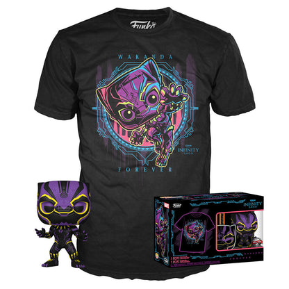 Imagen 1 - Set Figura Pop & Tee Marvel Wakanda Forever Black Panther Exclusive