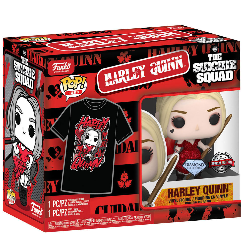 Imagen 2 - Set Figura Pop & Tee Dc Comics Escuadron Suicida Harley Quinn