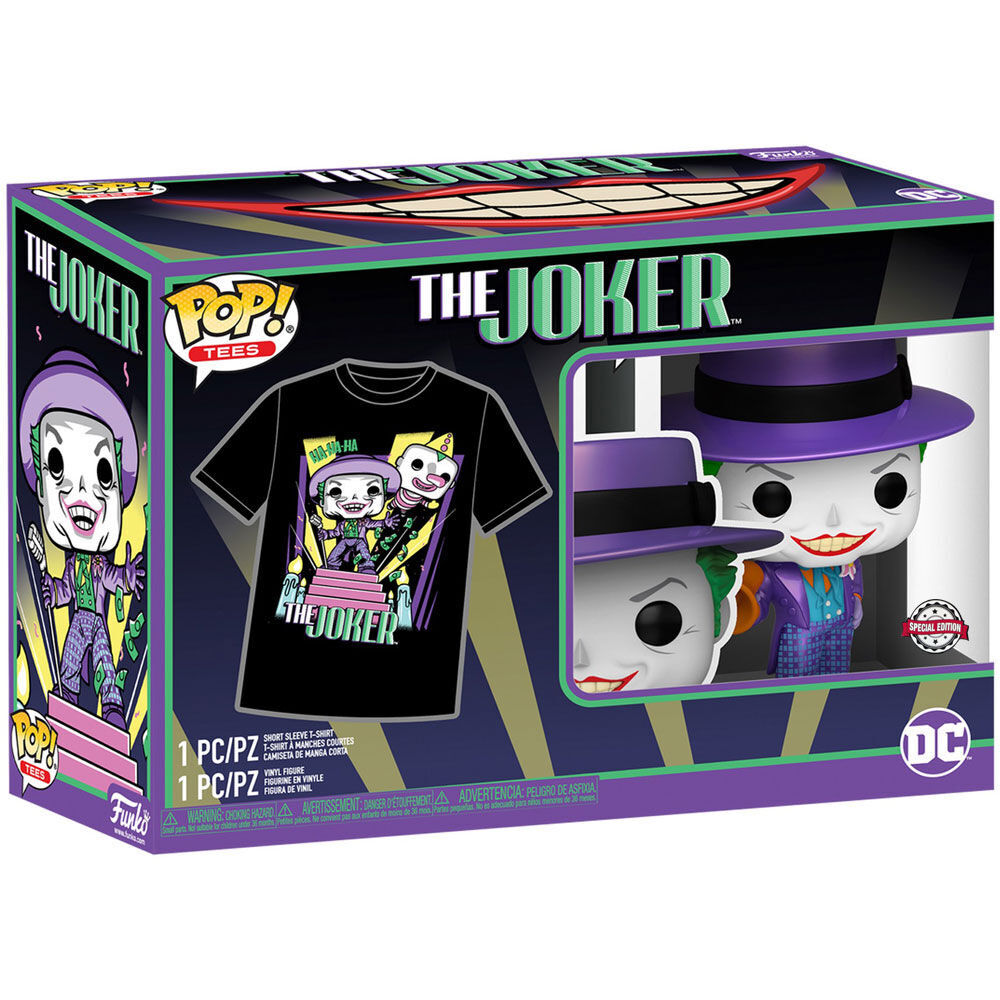 Imagen 3 - Set Figura Pop & Tee Dc Comics Batman The Joker