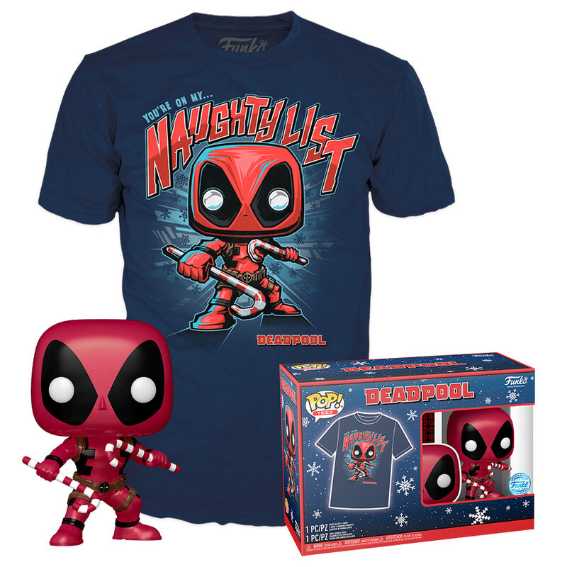 Imagen 1 - Set Figura Pop & Tee Marvel Deadpool