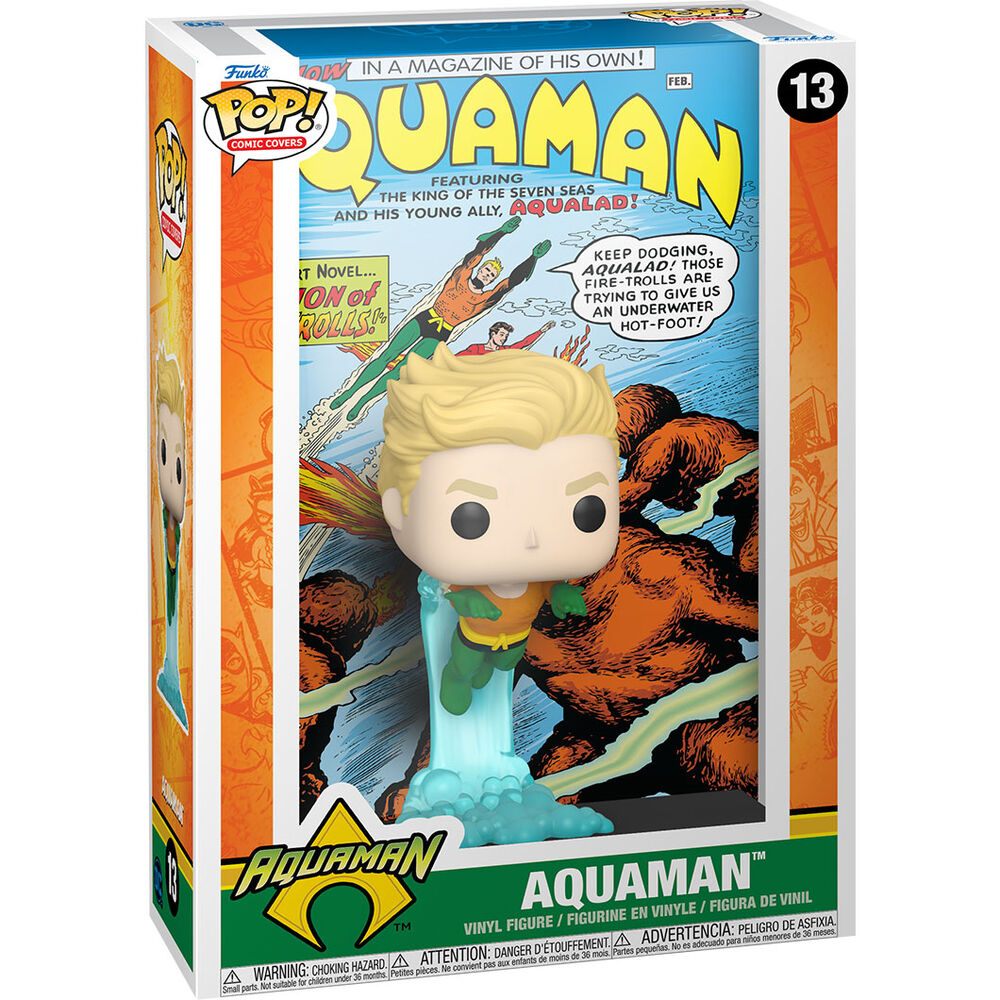 Imagen 1 de Figura Pop Comic Cover Dc Comics Aquaman